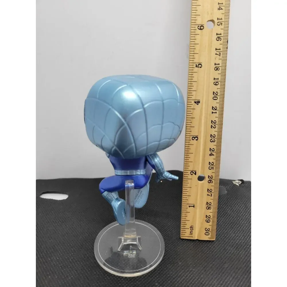 Funko Pop! Vinyl Marvel Spider-Man Metallic Blue Vinyl Figure w/ Stand Loose
